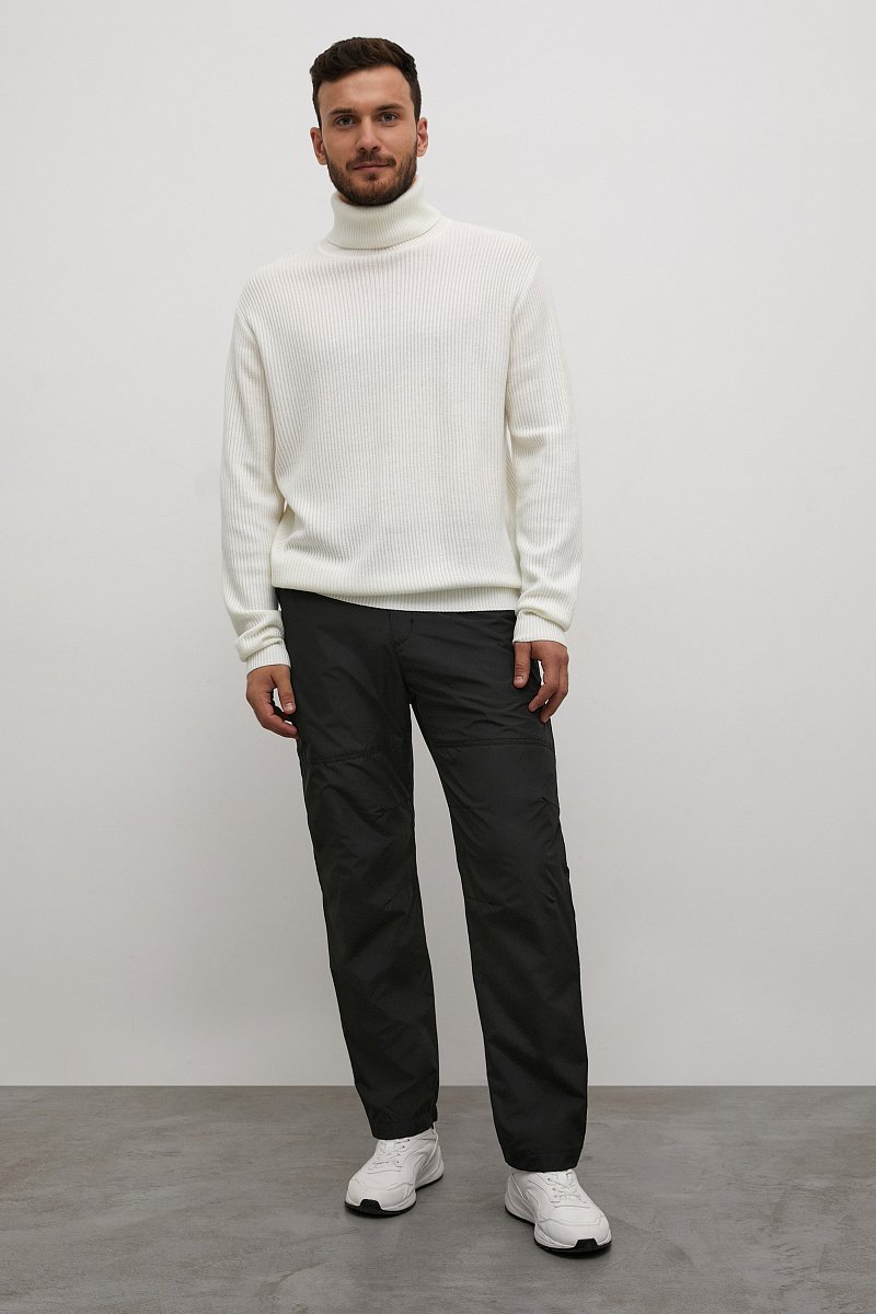 Прямые брюки с тонкой подкладкой, цвет Черный, артикул: FAC21034_619.Купить в интернет-магазине FINN FLARE